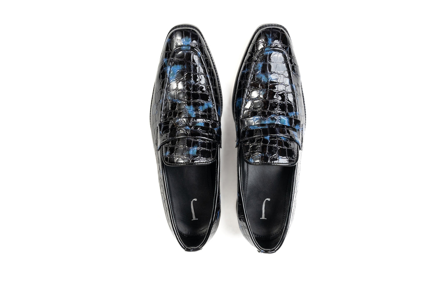 CROCO LOAFERS BLUE