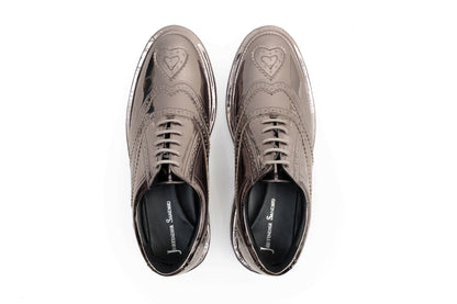 HEART BROGUE GUNMETAL