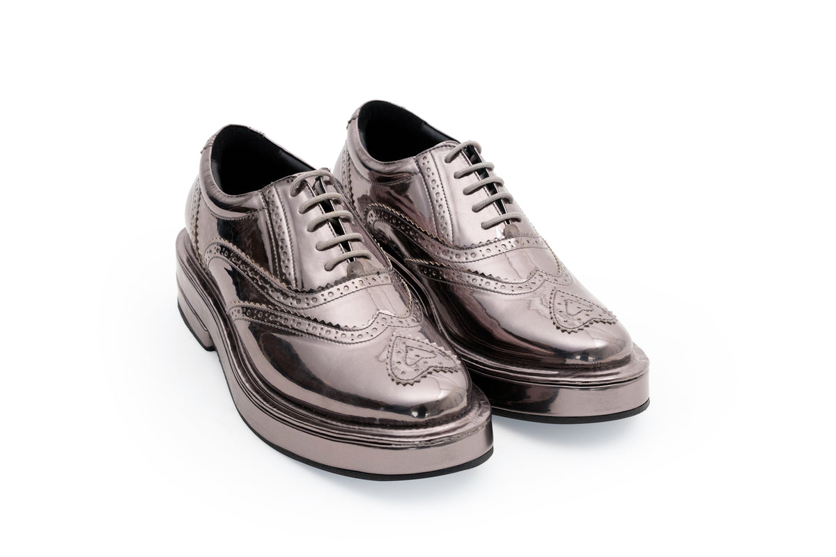 HEART BROGUE GUNMETAL