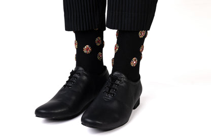 EMBROIDERED POLKA SOCKS