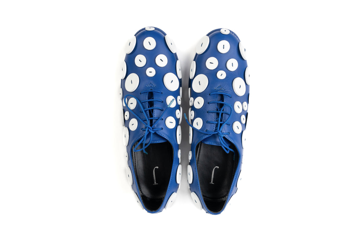 THE BUTTON SHOE BLUE