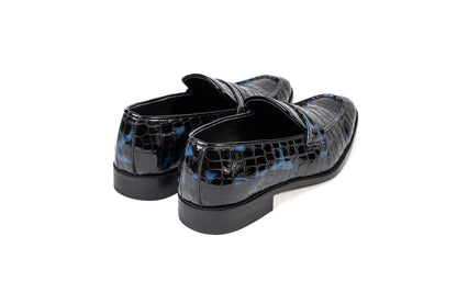 CROCO LOAFERS BLUE