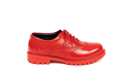 PASHA RED BROGUES