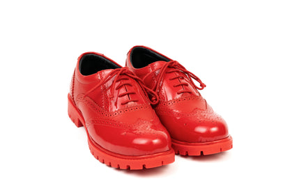 PASHA RED BROGUES