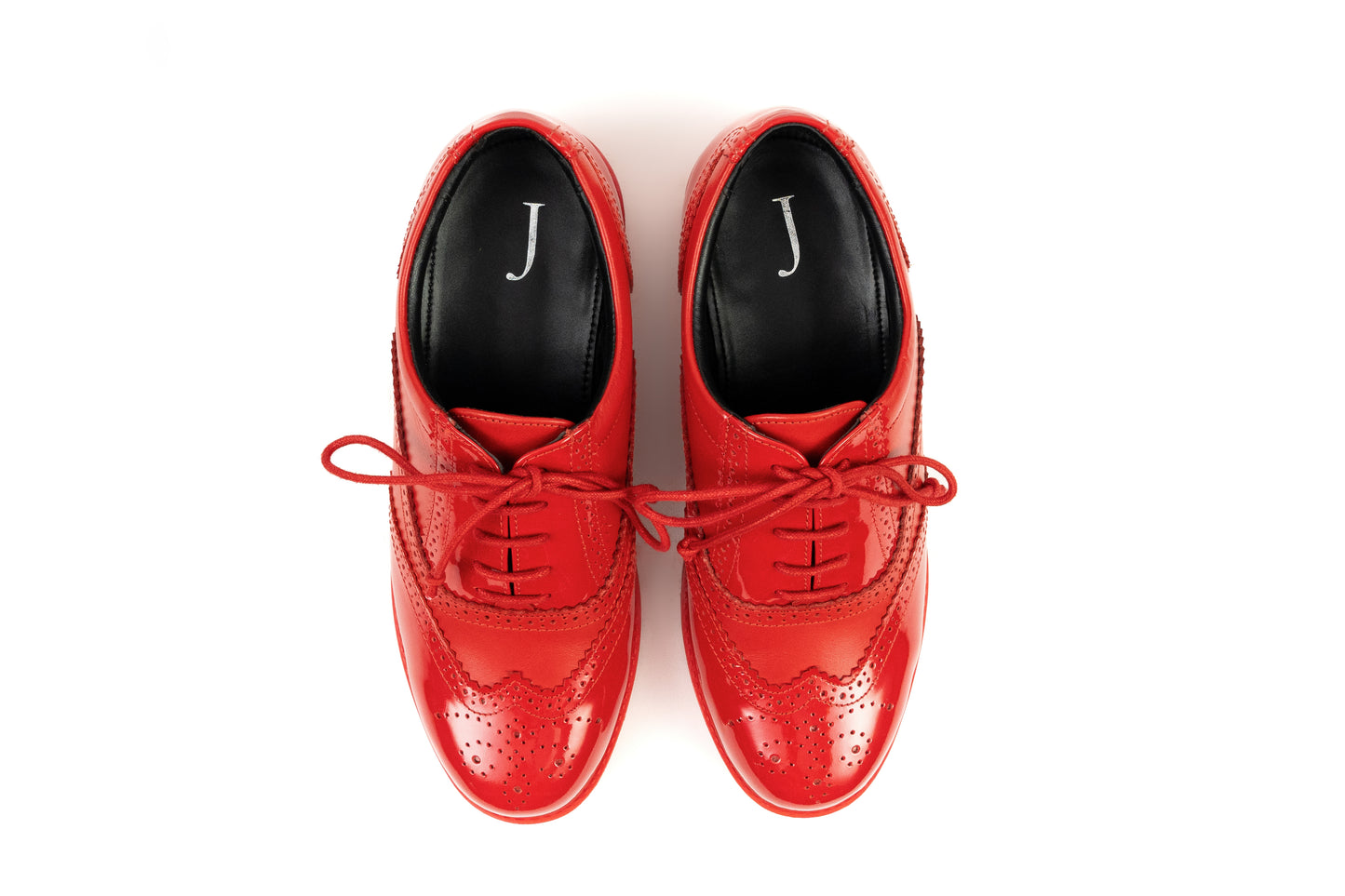 PASHA RED BROGUES