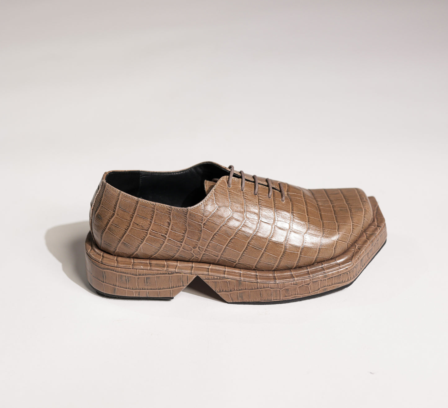 TRIANGLE CREAM CROCO