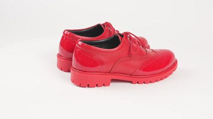 PASHA RED BROGUES