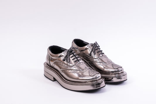 HEART BROGUE GUNMETAL